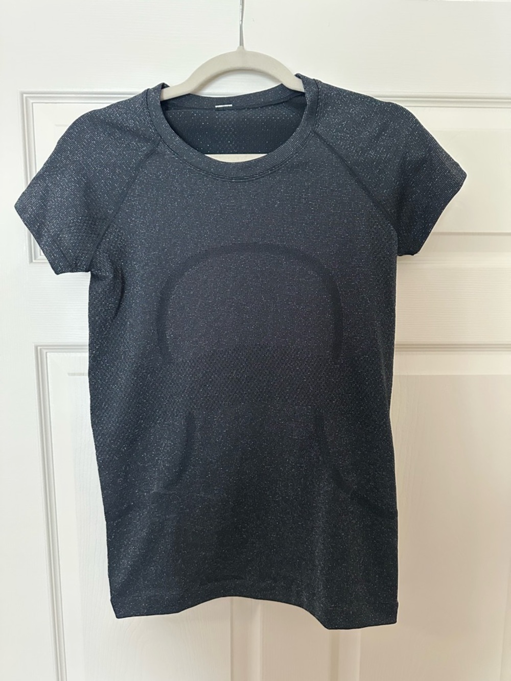 lululemon athletica sparkly black tee